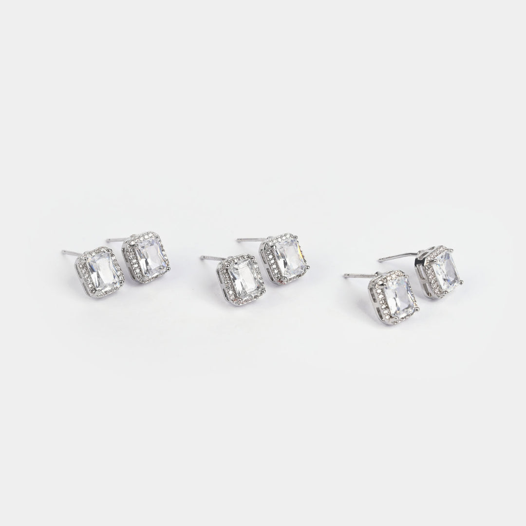 Girls Fancy & Stylish Earrings/Tops - Pack of 3