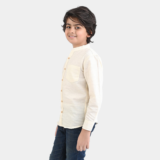 Boys Cotton Slub Casual Shirt F/S (World Surf League)