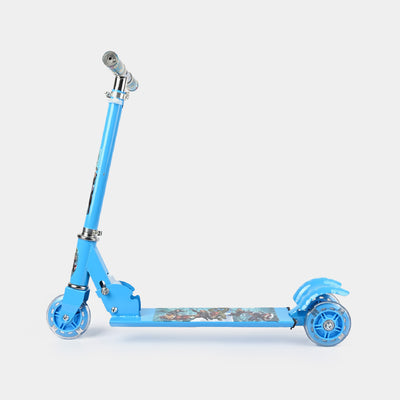 Kids Scooty 2 Back Wheels With Led Light | Green