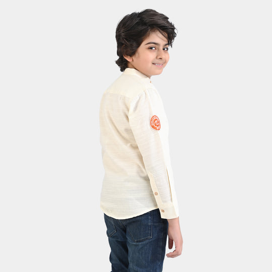 Boys Cotton Slub Casual Shirt F/S (World Surf League)
