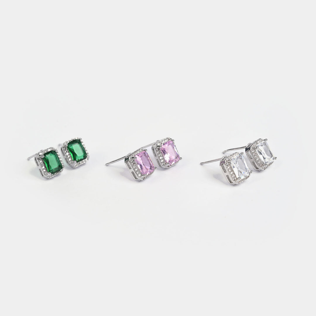 Girls Fancy & Stylish Earrings/Tops - Pack of 3