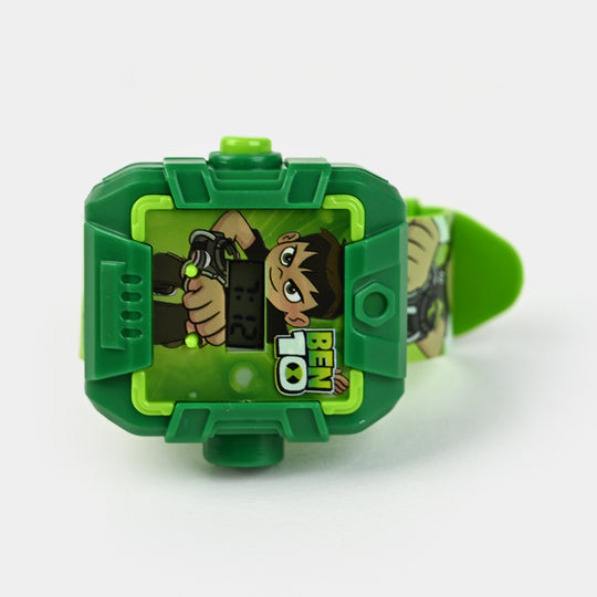 Character Projector Wrist Watch For Kids