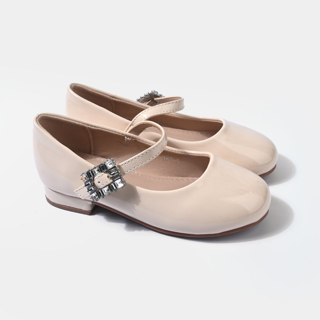Girls Pumps 186-5-BEIGE