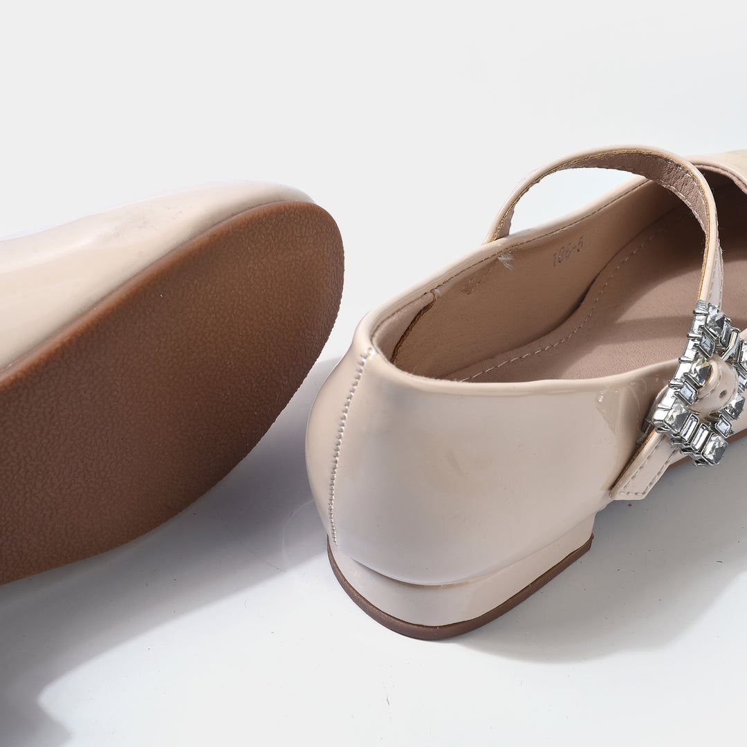 Girls Pumps 186-5-BEIGE