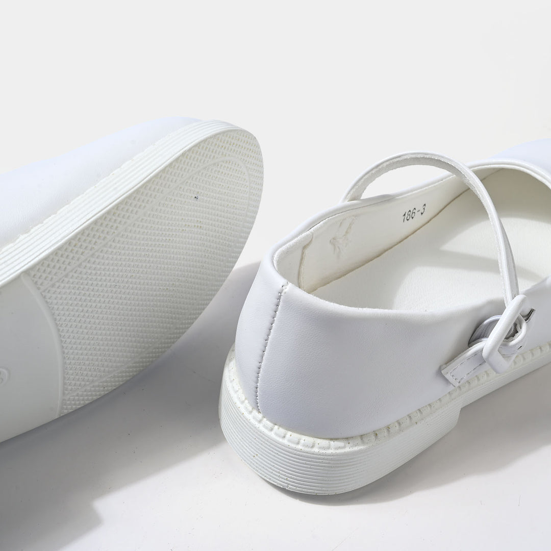 Girls Pumps 186-3-White