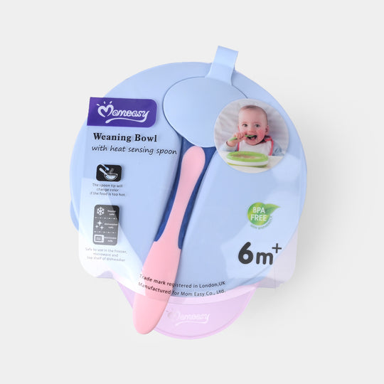 MOMEASY WEANING BOWL WITH HEAT SENSING SPOON | 6M+