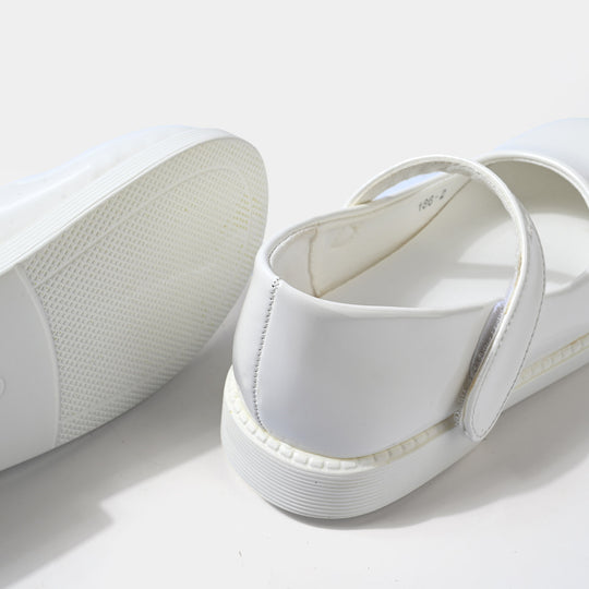 Girls Pumps 186-2-White