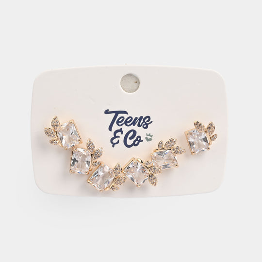 Girls Fancy & Stylish Earrings/Tops - Pack of 3