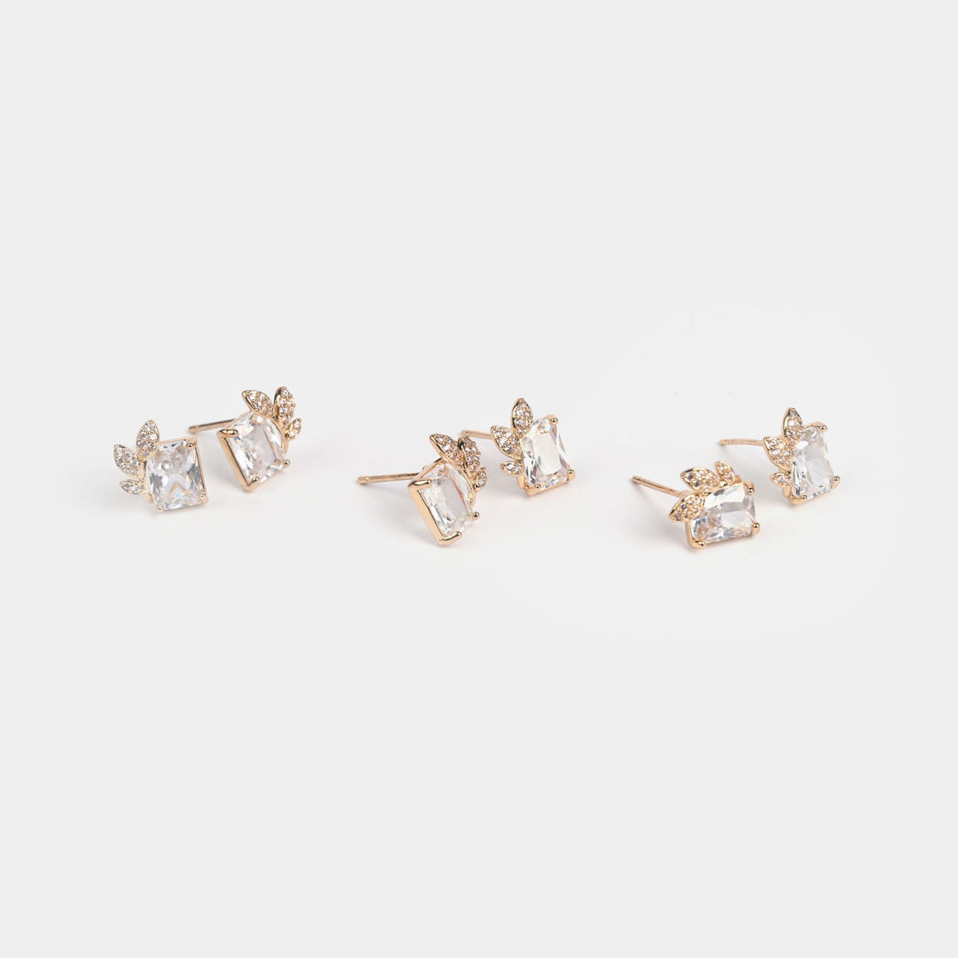 Girls Fancy & Stylish Earrings/Tops - Pack of 3