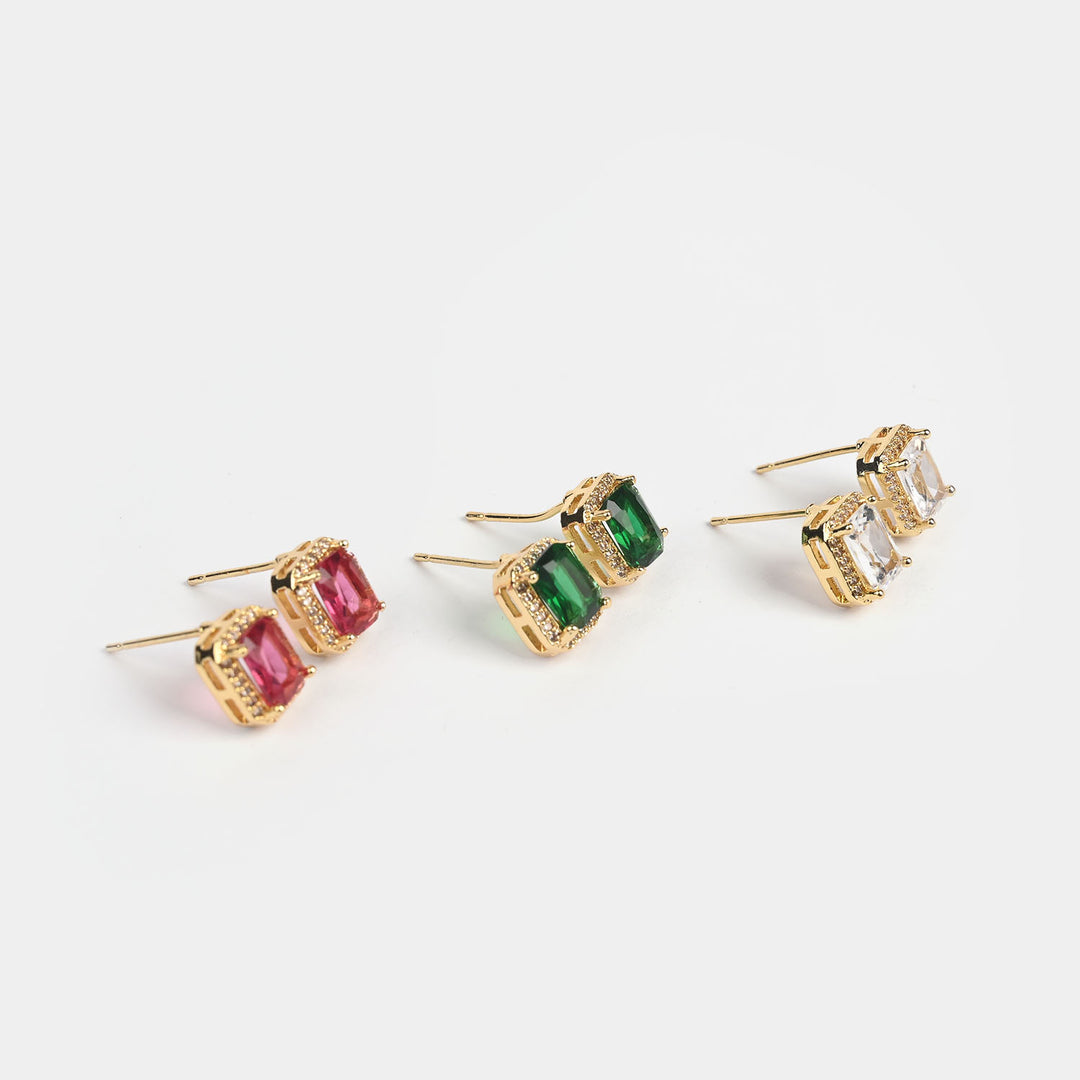 Girls Fancy & Stylish Earrings/Tops - Pack of 3