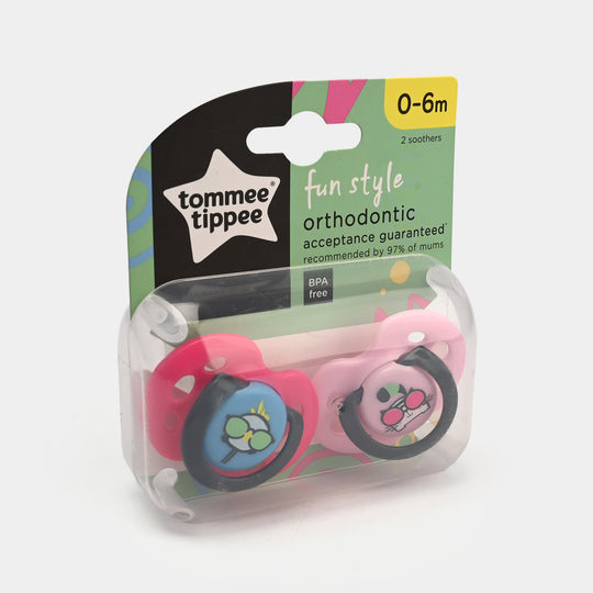 Tommee Tippee Fun Style Orthodontic Soothers (0–6 Months)