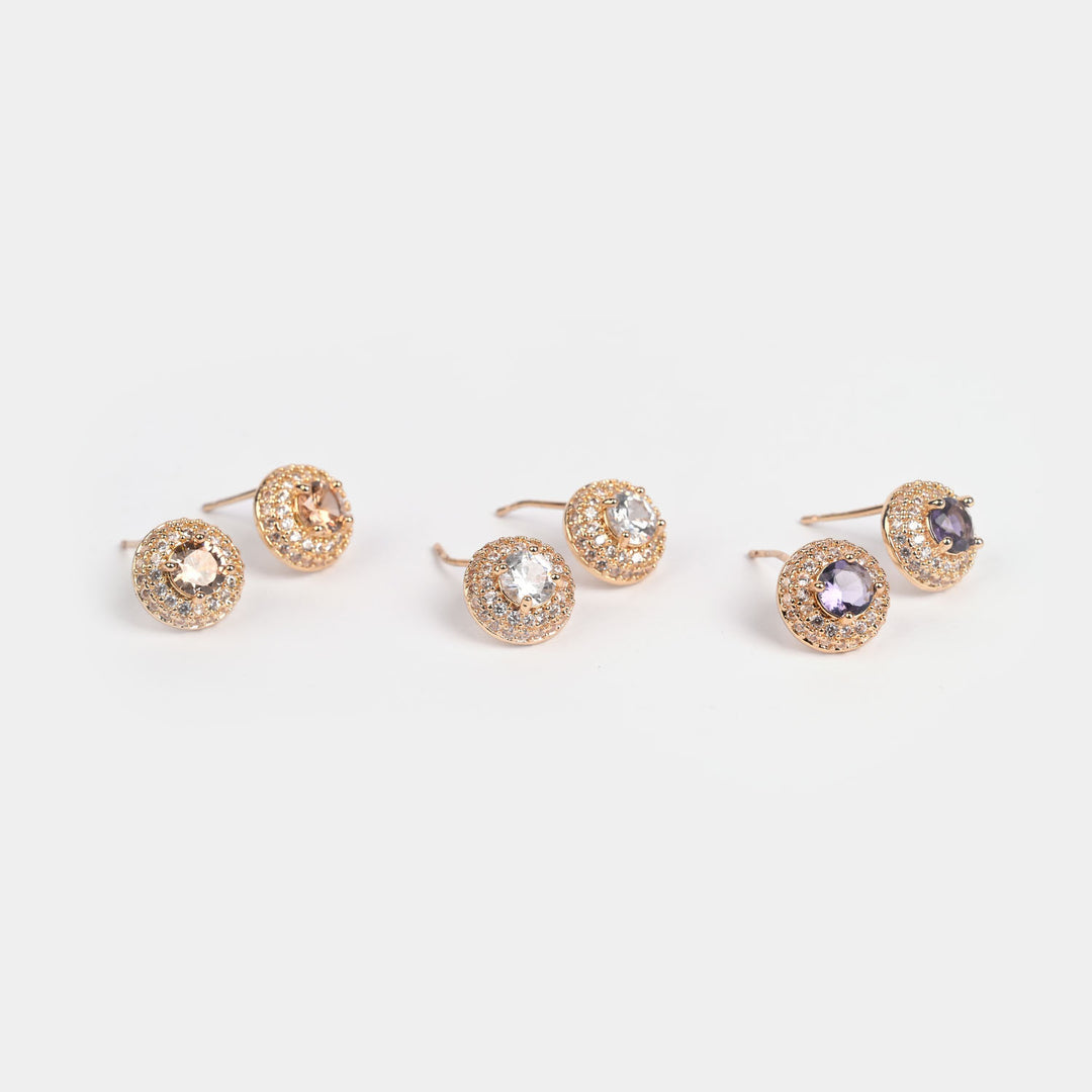 Girls Fancy & Stylish Earrings/Tops - Pack of 3