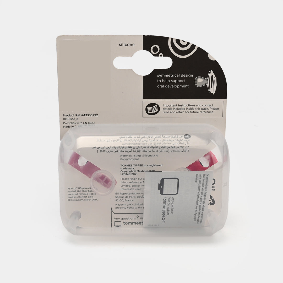 Tommee Tippee Fun Style Orthodontic Soothers (0–6 Months)