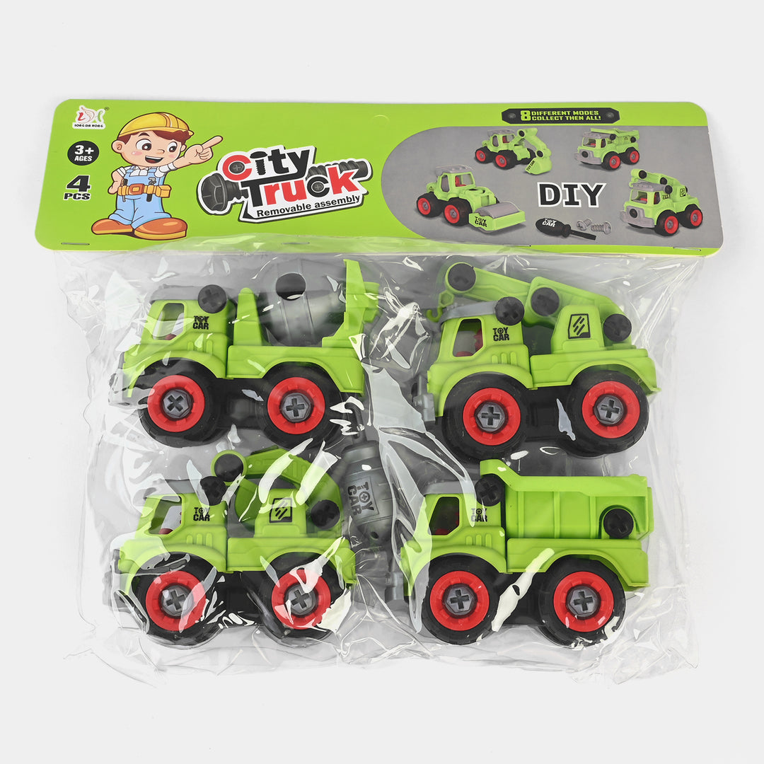 DIY Construction Truck Set | 4PCs