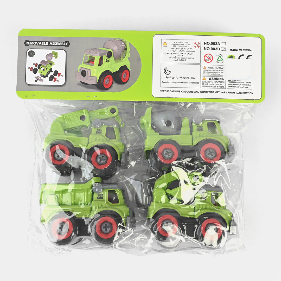 DIY Construction Truck Set | 4PCs