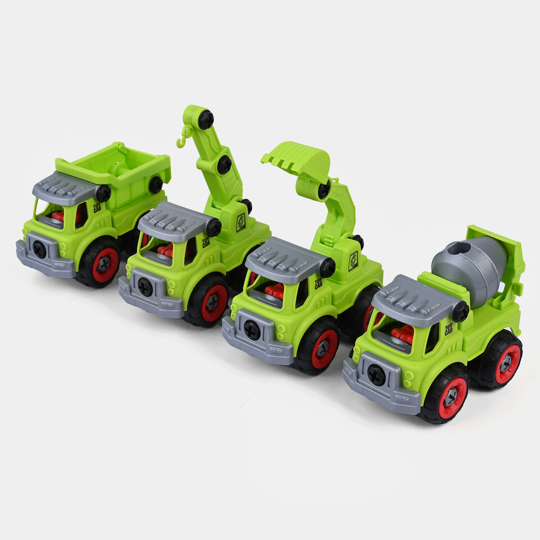 DIY Construction Truck Set | 4PCs