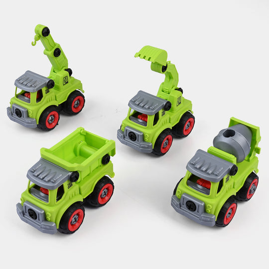 DIY Construction Truck Set | 4PCs