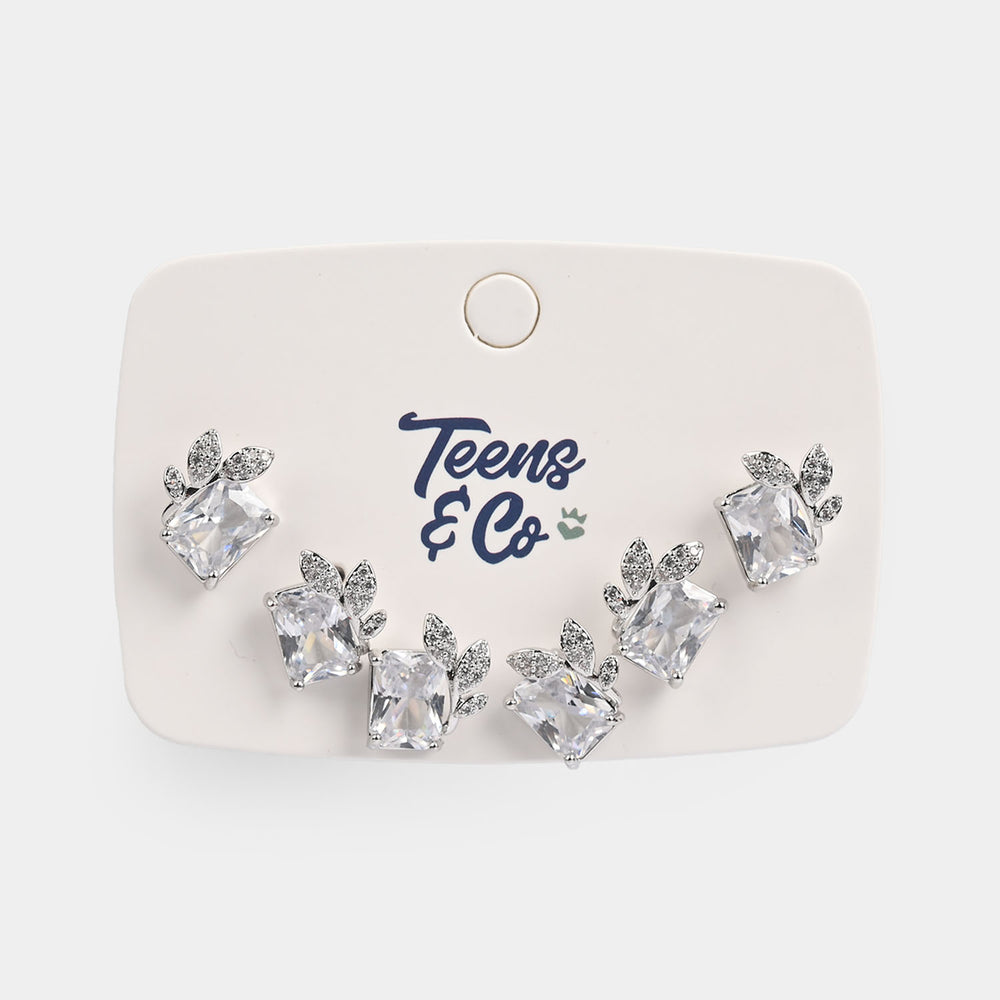 Girls Fancy & Stylish Earrings/Tops - Pack of 3