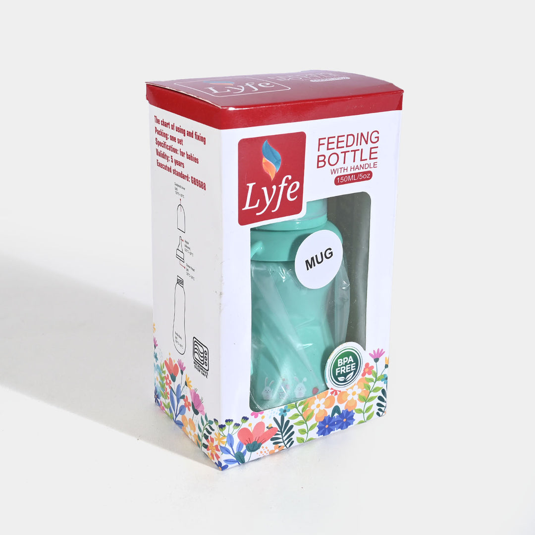 Baby Plastic Feeding Bottle 5Oz | 150ml | Green