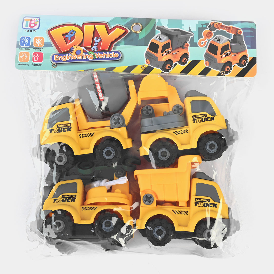 Construction Truck Set | 4PCs