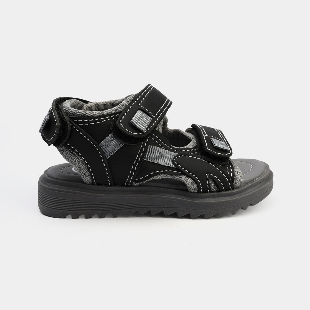 Boys Sandal 211-02-Grey/Black