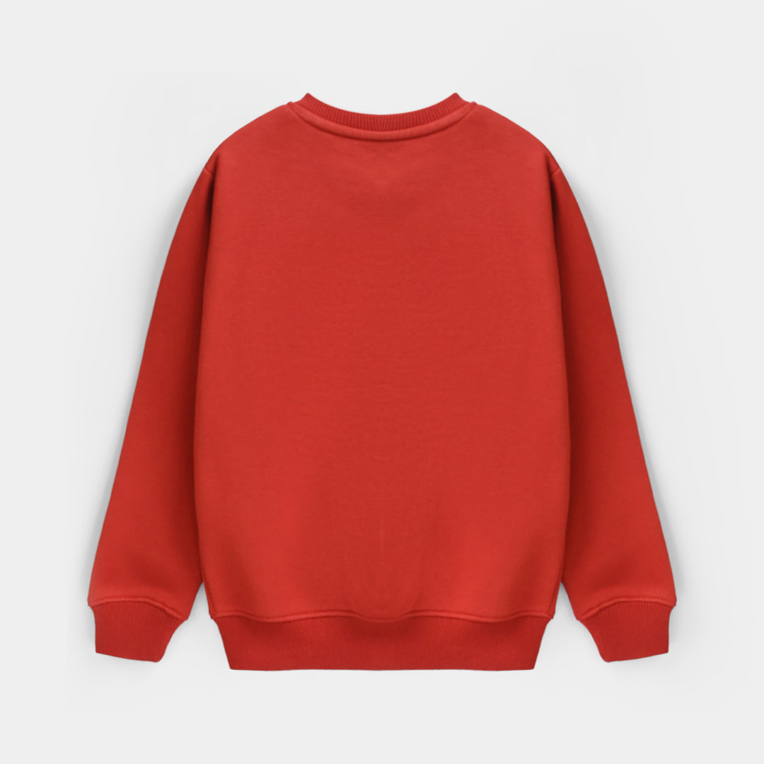 Boys Fleece Sweatshirt The Shot-Red