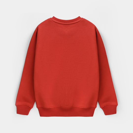 Boys Fleece Sweatshirt The Shot-Red