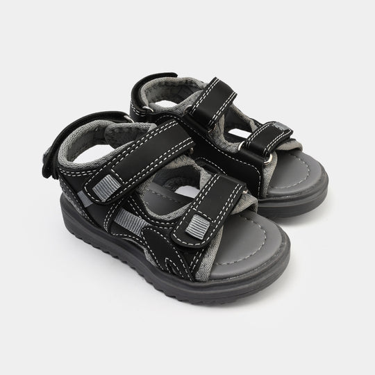 Boys Sandal 211-02-Grey/Black