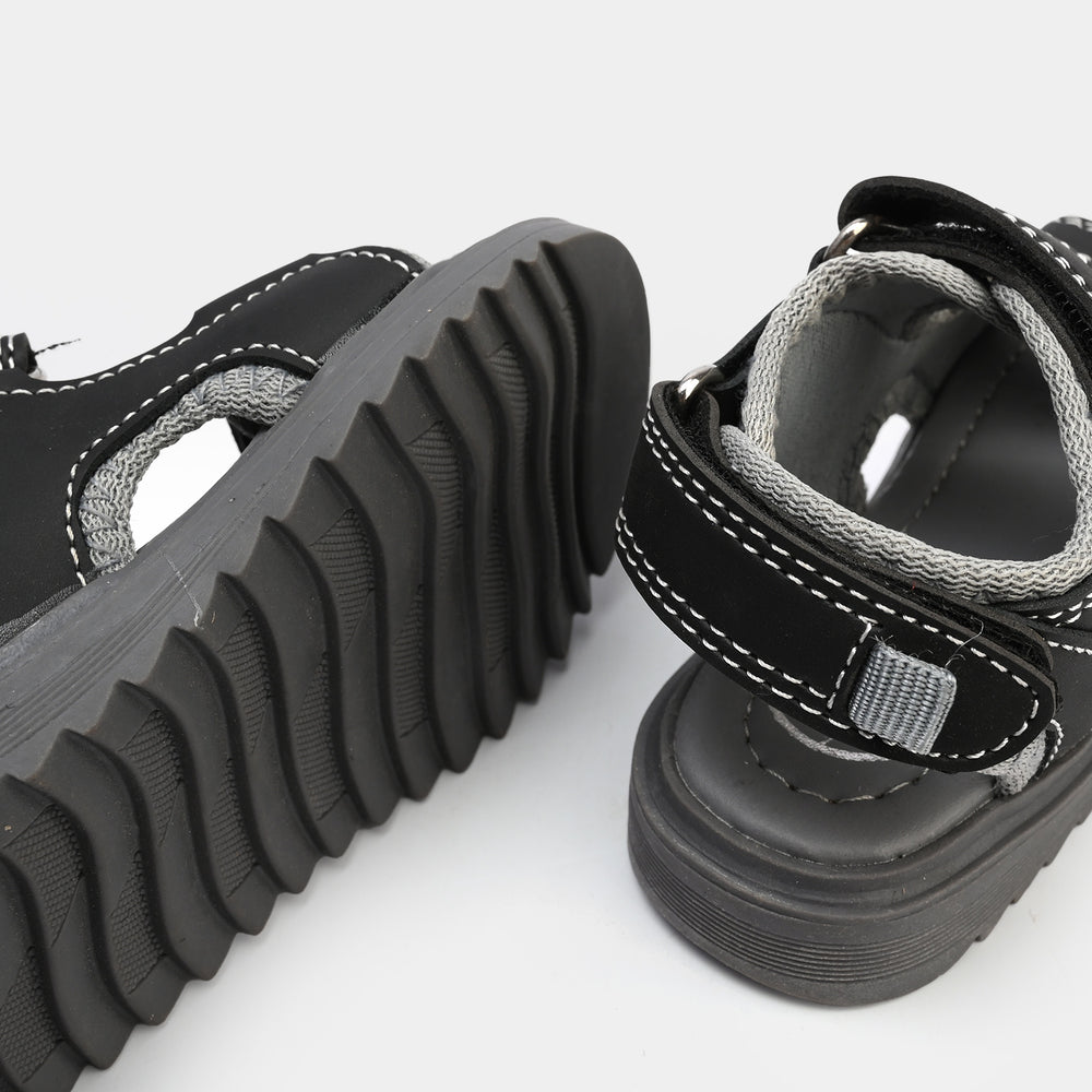 Boys Sandal 211-02-Grey/Black