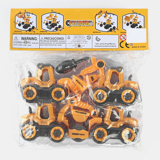 Construction Truck Set | 4 PCs