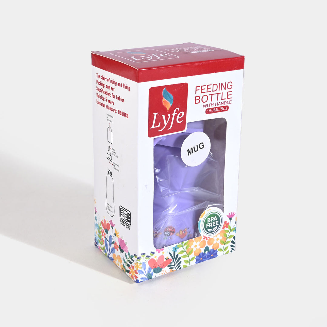 Baby Plastic Feeding Bottle 5Oz | 150ml | Purple