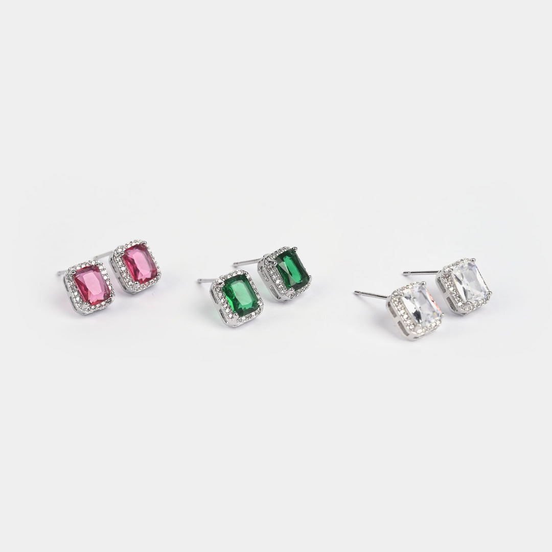 Girls Fancy & Stylish Earrings/Tops - Pack of 3