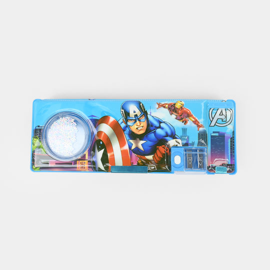 Double Sided Multi-functional Magnetic Pencil Box