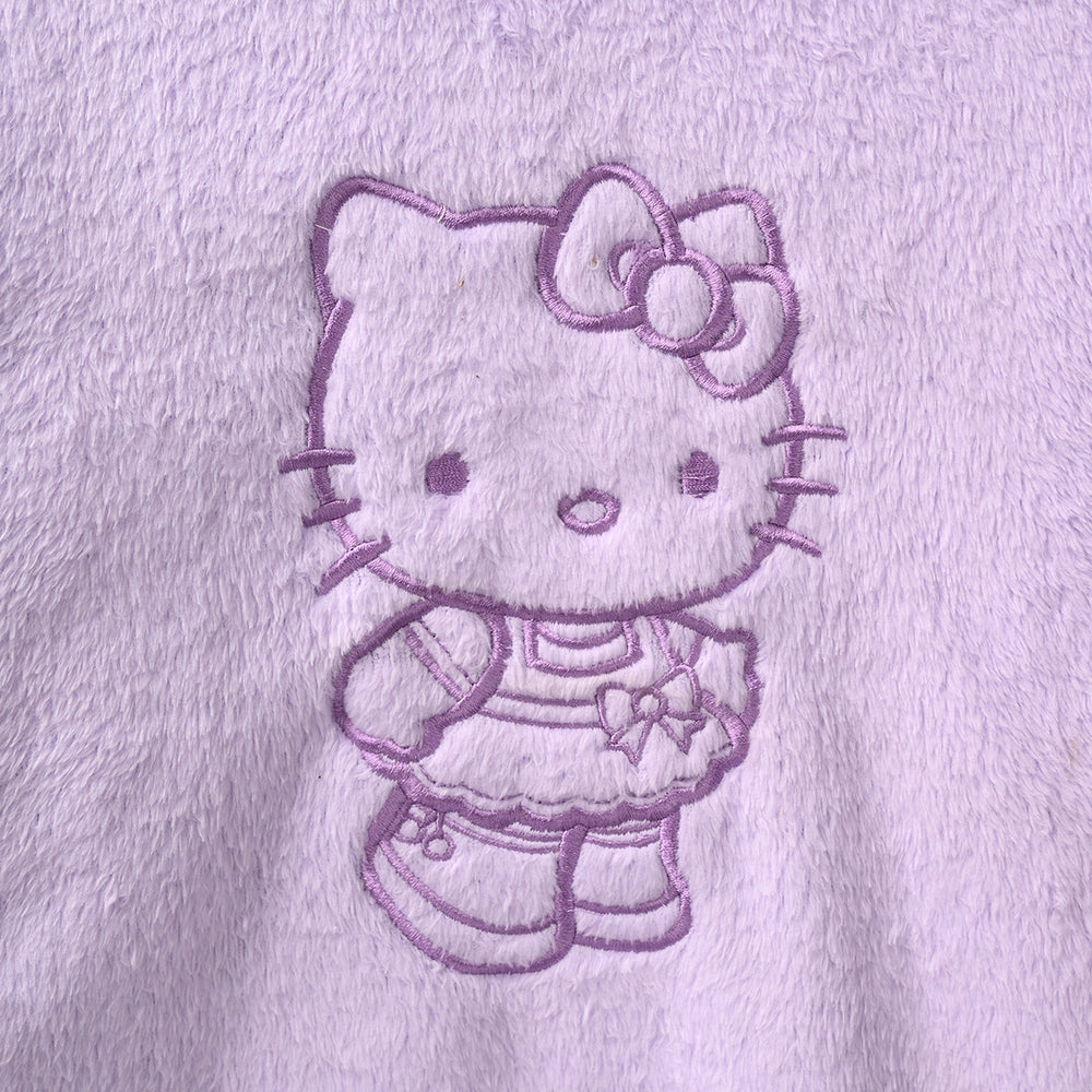 Girls Fleece Sweatshirt KITTY-Purple