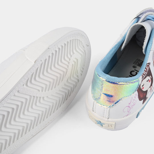 Girls Sneaker 5791-White/Blue