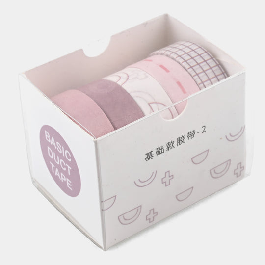 5Rolls/box Solid Color Washi Tape Set