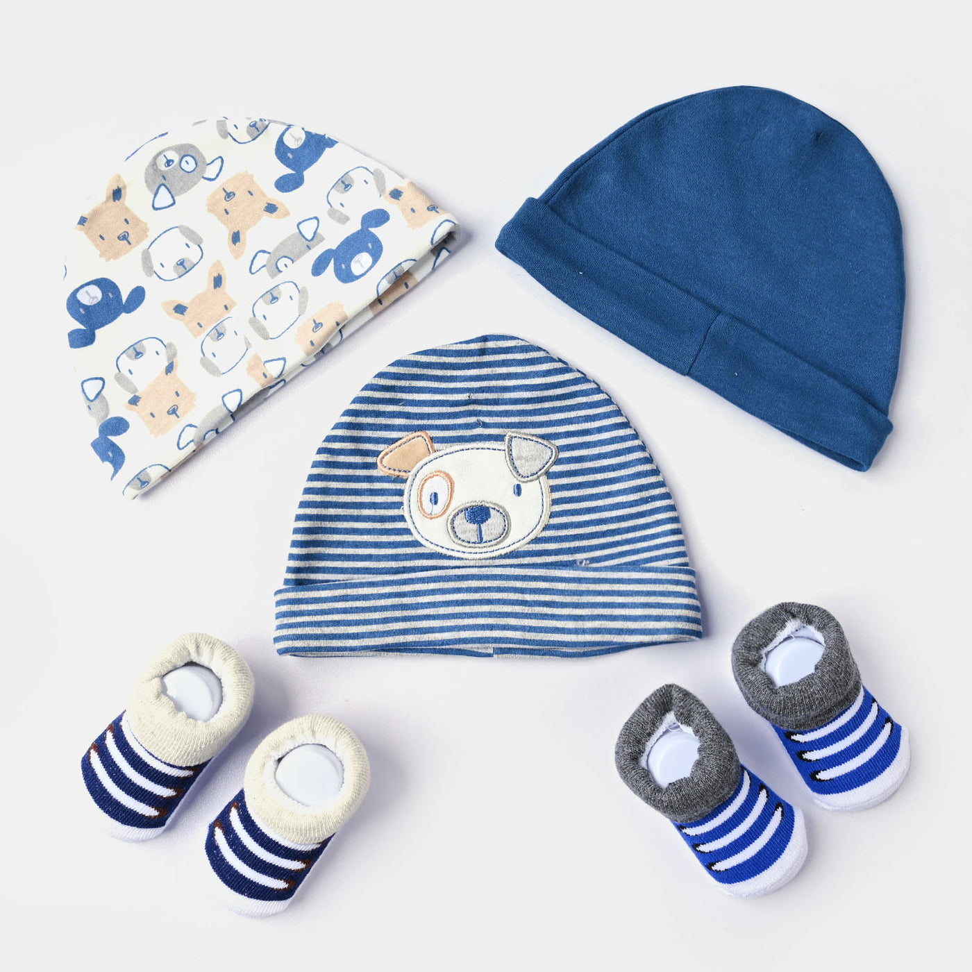 Cap With Socks 5PCs Set For Kids