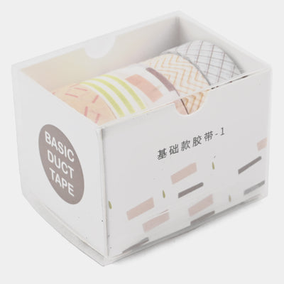 5Rolls/box Solid Color Washi Tape Set