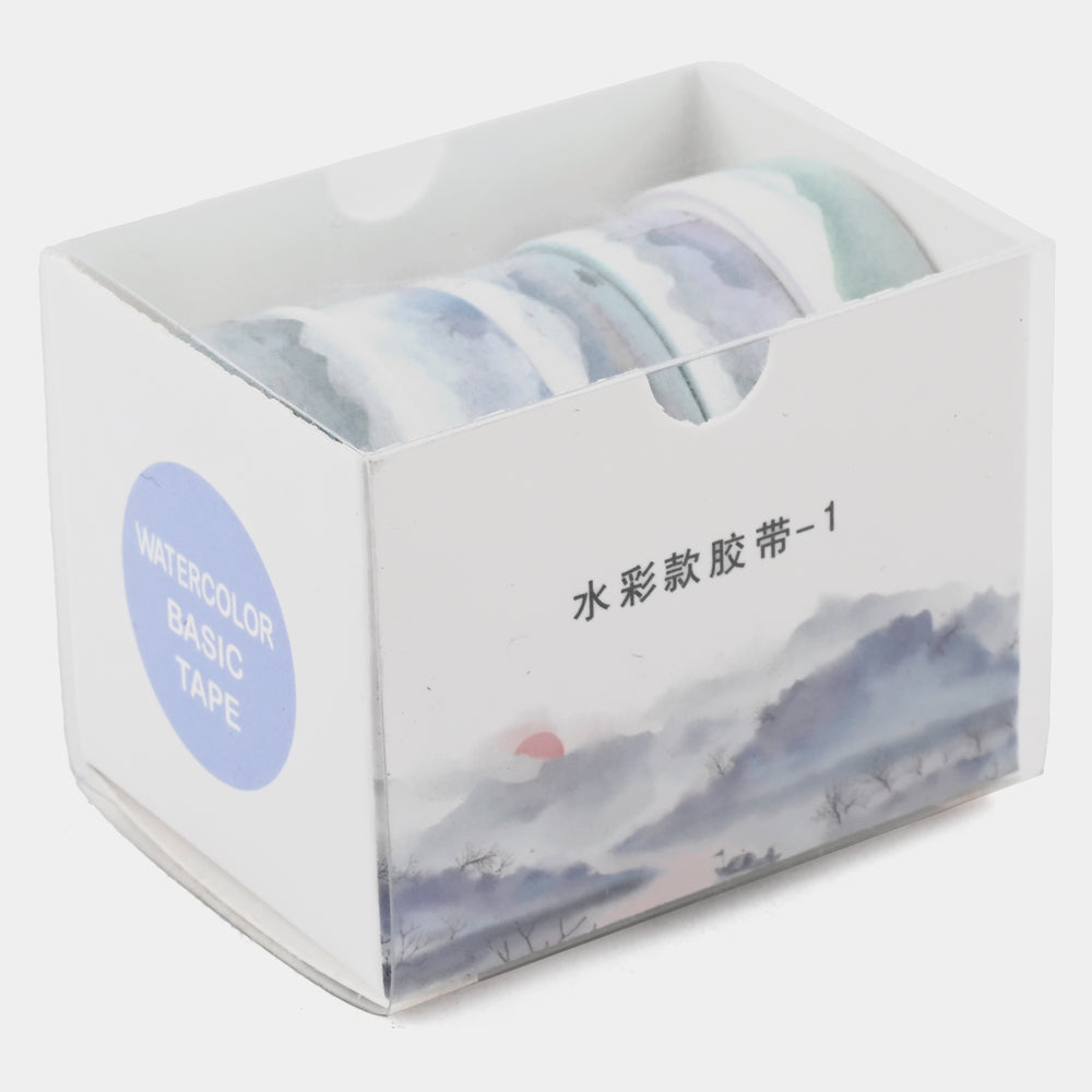 5Rolls/box Solid Color Washi Tape Set