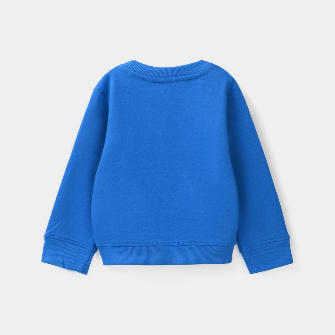 Infant Boys Jersey/Terry Sweatshirt Little Croco-Blue