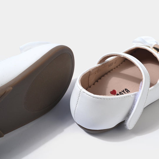 Girls Pumps 185-2-White