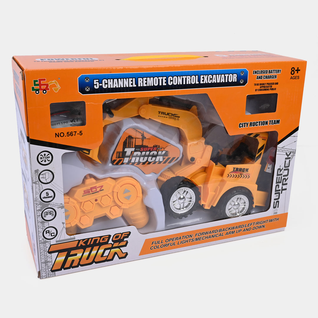 5 Channel R/C Remote Control Excavator (567-5)