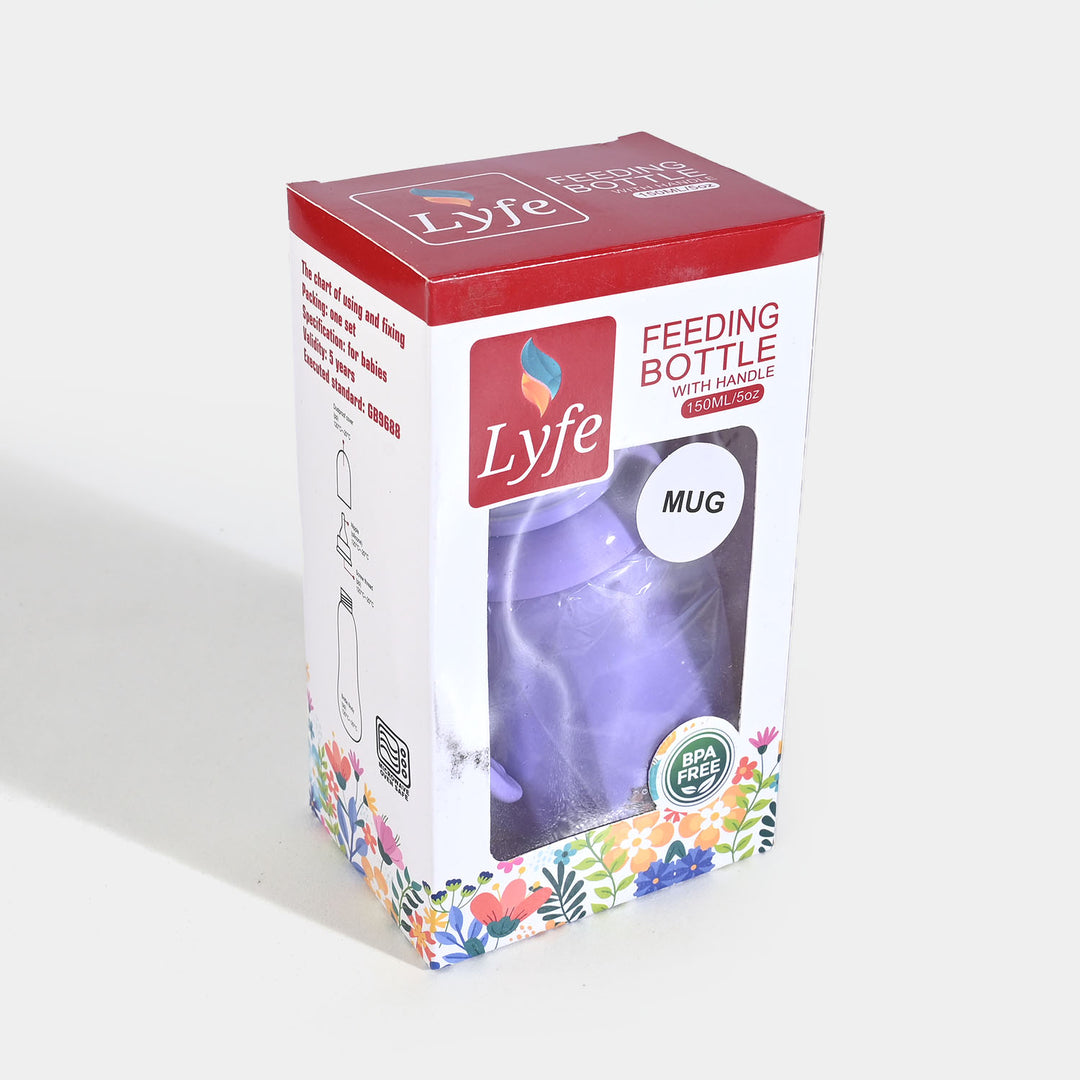Lyfe Baby Plastic Feeding Mug 5Oz |150ml |Purple