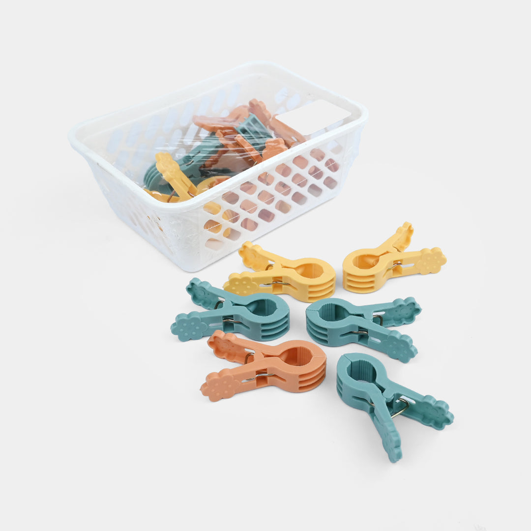 Plastic Laundry Clips with Storage Basket