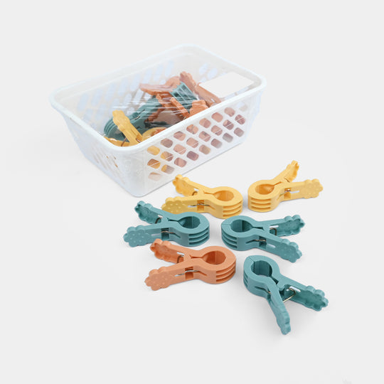 Plastic Laundry Clips with Storage Basket