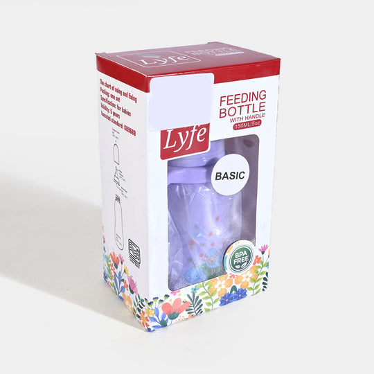 Lyfe Baby Plastic Feeding Bottle 5Oz |150ml | Basic Purple