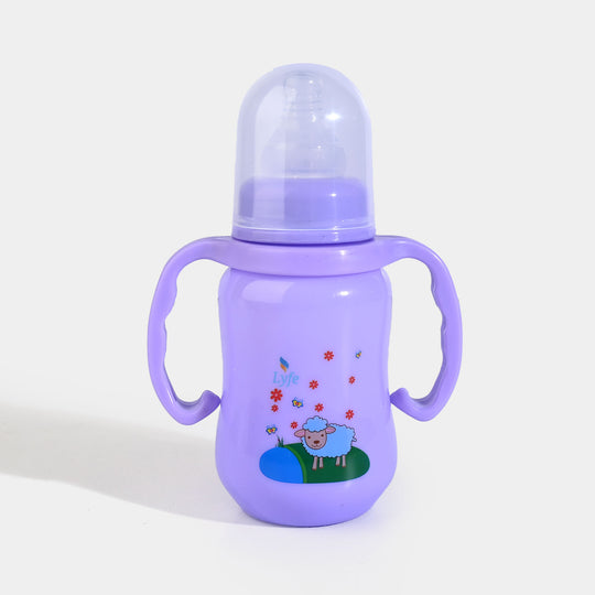Lyfe Baby Plastic Feeding Bottle 5Oz |150ml | Basic Purple
