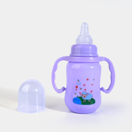 Lyfe Baby Plastic Feeding Bottle 5Oz |150ml | Basic Purple
