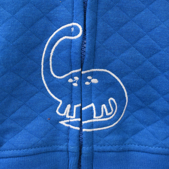 Infant Boys Quilted Knitted Suit Dino-BLUE