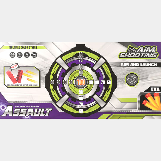 Eva Soft Dart Launcher With Barrels Play Set For Kids